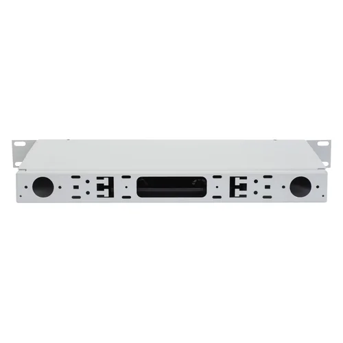 Кросс оптический 19" (ШКОС) укомплектованный на 16 LC портов (комплект с розетками и пигтейлами)