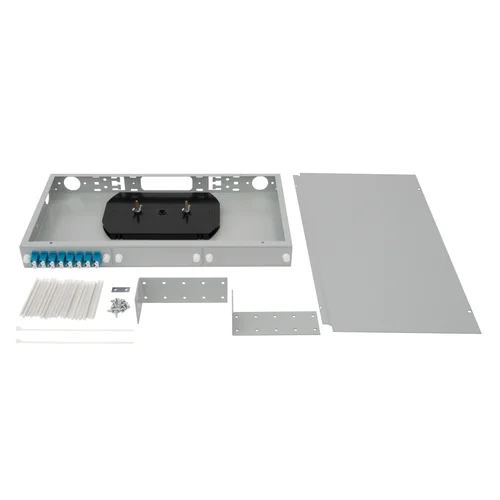 Кросс оптический 19" (ШКОС) укомплектованный на 16 LC портов (комплект с розетками)