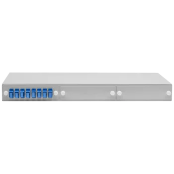 Кросс оптический 19" (ШКОС) укомплектованный на 8 SC портов (с розетками)