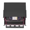 Кросс оптический 19" (ШКОС) на 24 порта LC Quadro, выдвижной, 1U, черный (комплект с розетками и пигтейлами)