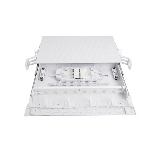 Кросс оптический 19" (ШКОС) на 24 порта SC, пластиковый выдвижной, 1U