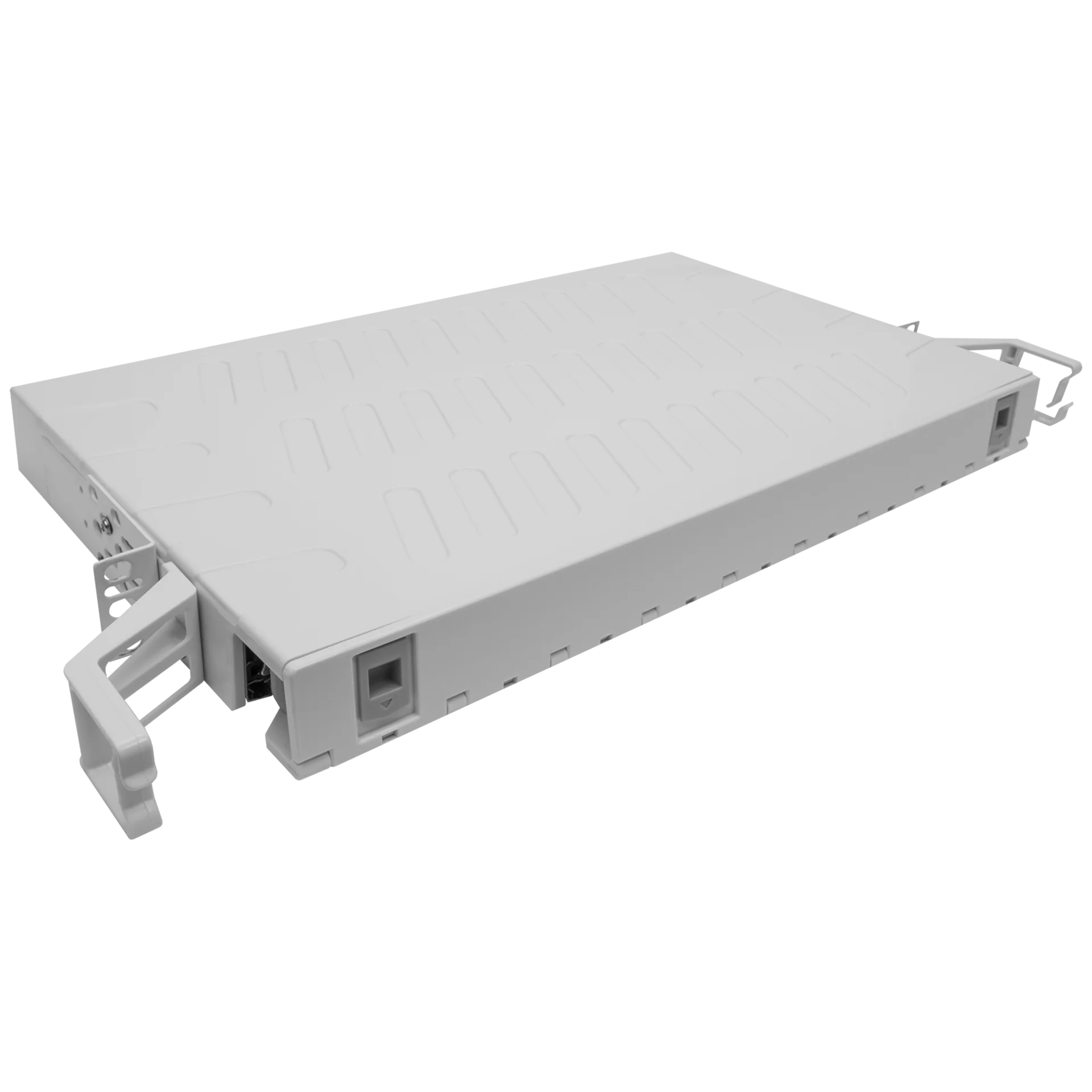Кросс оптический 19" (ШКОС) на 24 порта SC, пластиковый выдвижной, 1U