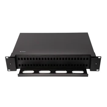Кросс оптический 19" (ШКОС) на 48 порта SC/LC, выдвижной, 2U, черный