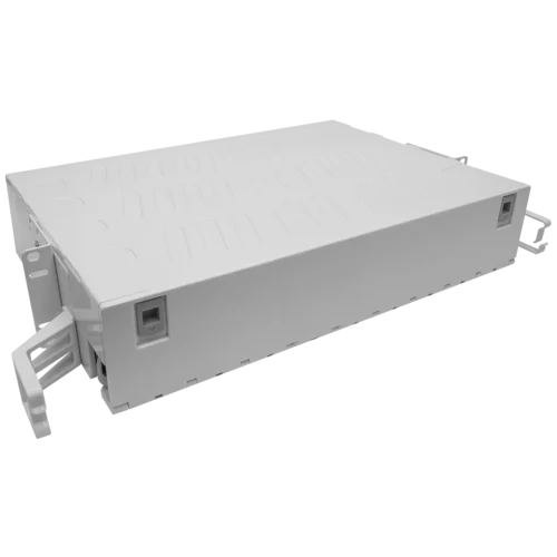 Кросс оптический 19" (ШКОС) на 48 портов SC, пластиковый выдвижной, 2U