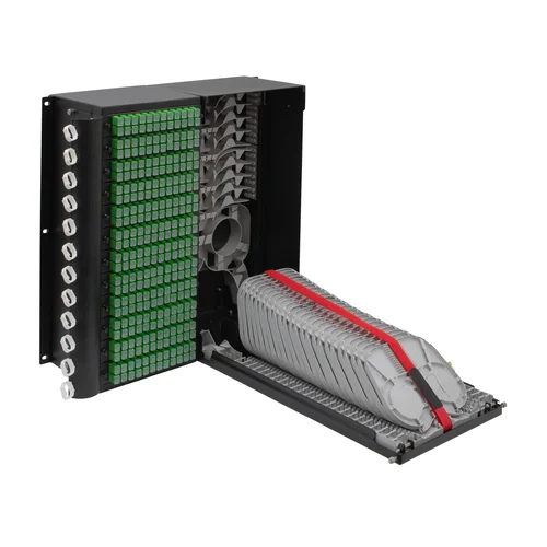 Оптический распределительный кросс высокой плотности укомплектованный на 288 SC порта