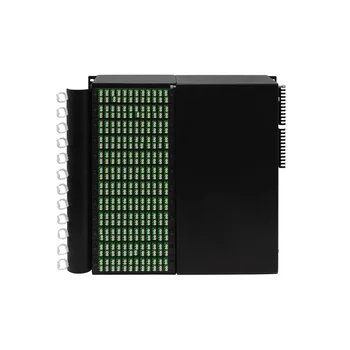 Оптический распределительный кросс высокой плотности укомплектованный на 576 LC портов