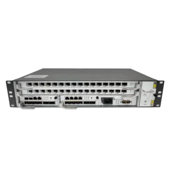 2RU шасси SNR OLT GPON, 2 слота для установки интерфейсных модулей, 2x модуля управления, модуль питания AC
