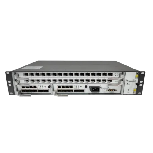 2RU шасси SNR OLT GPON, 2 слота для установки интерфейсных модулей, 2x модуля управления, модуль питания AC