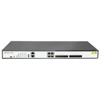 Станционный терминал SNR OLT с 4 портами GPON (SFP) и 4 портами 10G/SFP+, 4 портами 10/100/1000-Base-T