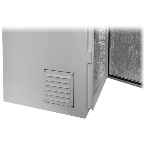 Настенный термошкаф высотой 9U глубина 450 мм, без козырька, с кронштейном