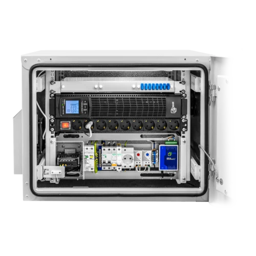 Шкаф уличный всепогодный 9U глубина 600мм (нагрев, охлаждение, контроль климата, ERD), после выставки