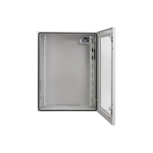 Шкаф настенный 15U с обзорной дверью, IP55, глубина 450мм (охлаждение, контроль климата)