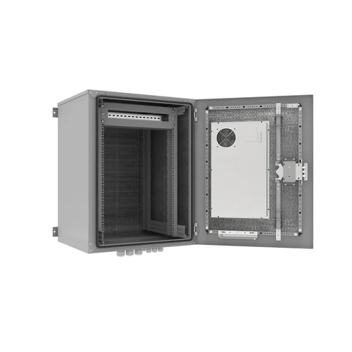 Шкаф уличный всепогодный 18U глубина 600мм (предустановленный кондиционер 500Вт) (уценка)