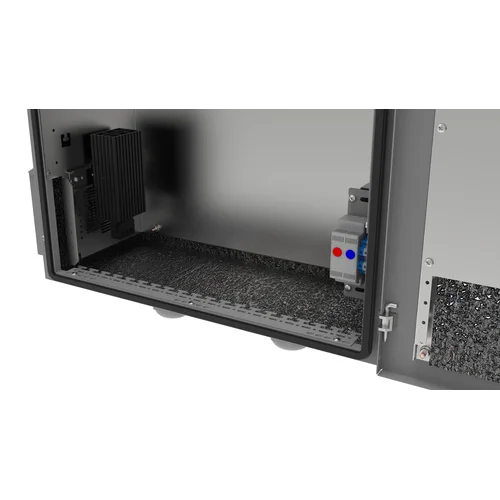 Шкаф уличный серии OWC, 800х650х250, в составе: обогрев, вентиляция, 2 монтажные панели (Комплект №2)