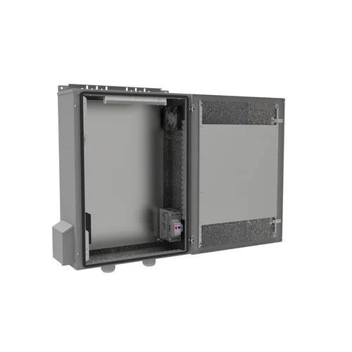 Шкаф уличный серии OWC, 800х650х250, в составе: обогрев, вентиляция, 2 монтажные панели (Комплект №1)