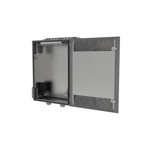 Шкаф уличный серии OWC, 800х650х250, в составе: обогрев, вентиляция, 2 монтажные панели (Комплект №1)