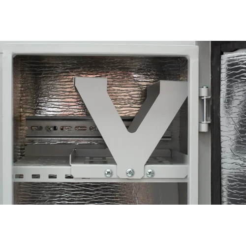 Шкаф уличный серии Real1, 522х252х310, RAL7035, с утеплителем