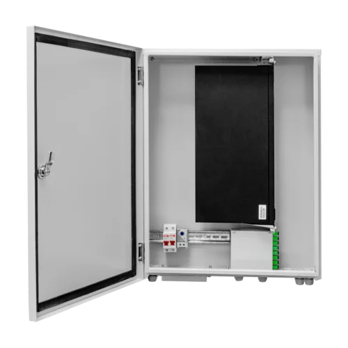 Шкаф уличный серии Real, 3U, 640х500х173, RAL7035