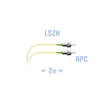 Шнур монтажный оптический FC/APC SM 2м, (0,9мм)