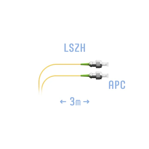 Шнур монтажный оптический FC/APC SM 3м, (0,9мм)