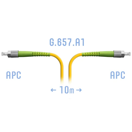 Патчкорд оптический FC/APC SM G.657.A1 10 метров
