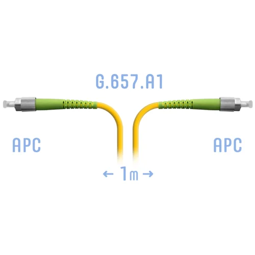 Патчкорд оптический FC/APC SM G.657.A1 1 метр