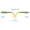 Патчкорд оптический FC/APC-SC/APC SM G.657.A1 10 метров
