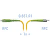 Патчкорд оптический FC/APC-SC/APC SM G.657.A1 1 метр