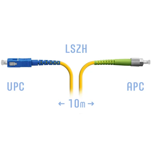 Патчкорд оптический FC/APC-SC/UPC SM 10 метров