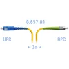 Патчкорд оптический FC/APC-SC/UPC SM G.657.A1 3 метра