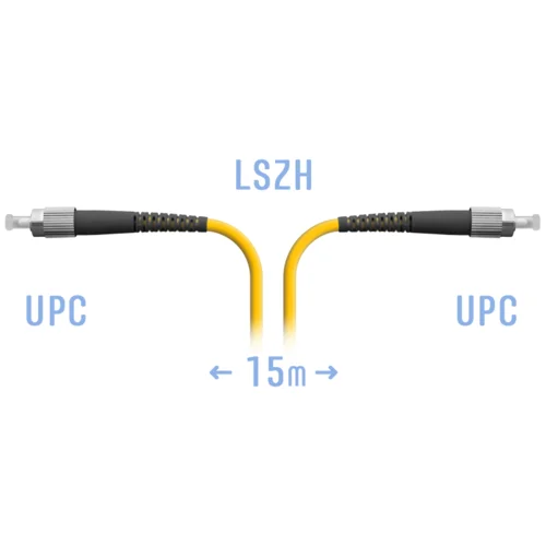 Патчкорд оптический FC/UPC SM 15м