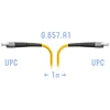 Патчкорд оптический FC/UPC SM G.657.A1 1 метр