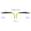 Патчкорд оптический FC/UPC SM G.657.A1 2 метра