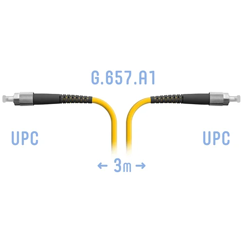 Патчкорд оптический FC/UPC SM G.657.A1 3 метра