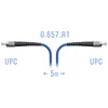 Патчкорд оптический армированный FC/UPC 5метров