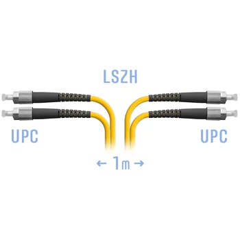 Патчкорд оптический FC/UPC SM Duplex 1 метр