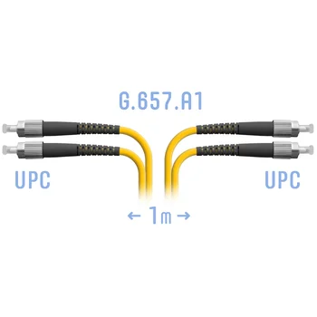 Патчкорд оптический FC/UPC SM G.657.A1 Duplex 1 метр