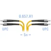 Патчкорд оптический FC/UPC SM G.657.A1 Duplex 5 метров