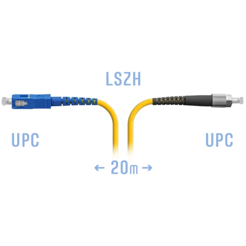 Патчкорд оптический FC/UPC-SC/UPC SM 20 метр