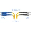 Патчкорд оптический FC/UPC-SC/UPC SM G.657.A1 Duplex 1 метр