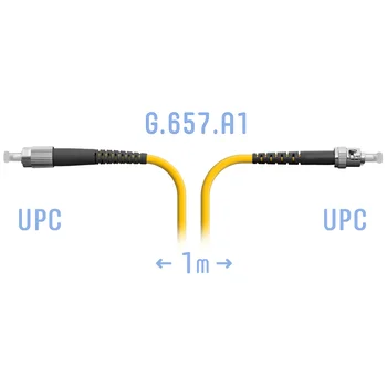 Патчкорд оптический FC/UPC-ST/UPC SM G.657.A1 1 метр