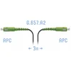 Патчкорд оптический FTTH SC/APC, кабель 604-02-01, 3 метра