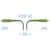 Патчкорд оптический FTTH SC/APC, кабель 604-02-01, 50 метров