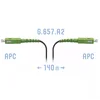 Патчкорд оптический FTTH SC/APC, кабель 604-03-01, 140 метров