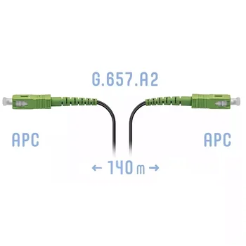 Патчкорд оптический FTTH SC/APC, кабель 604-03-01, 140 метров