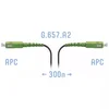 Патчкорд оптический FTTH SC/APC, кабель 604-04-01, 300 метров