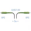 Патчкорд оптический FTTH SC/APC, кабель 604-04-01, 5 метров