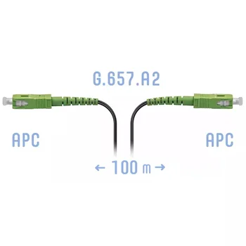 Патчкорд оптический FTTH SC/APC, кабель 604-05-01, 100 метров