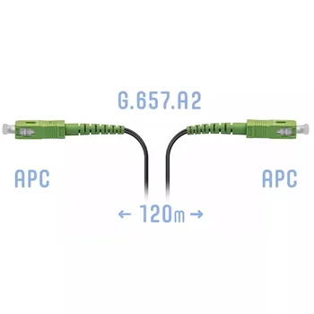 Патчкорд оптический FTTH SC/APC, кабель 604-05-01, 120 метров