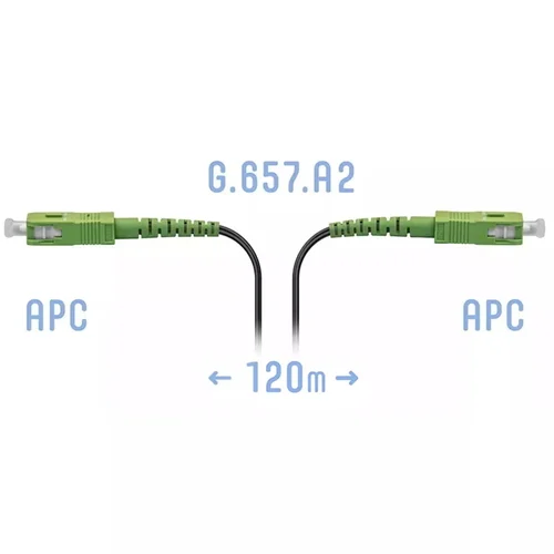 Патчкорд оптический FTTH SC/APC, кабель 604-05-01, 120 метров